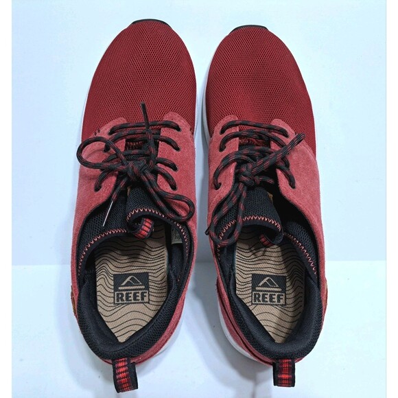 Reef Cruiser Sneakers Men\'s Size 11 Red White Low Top Lace Up Shoes Sneakers main image 9
